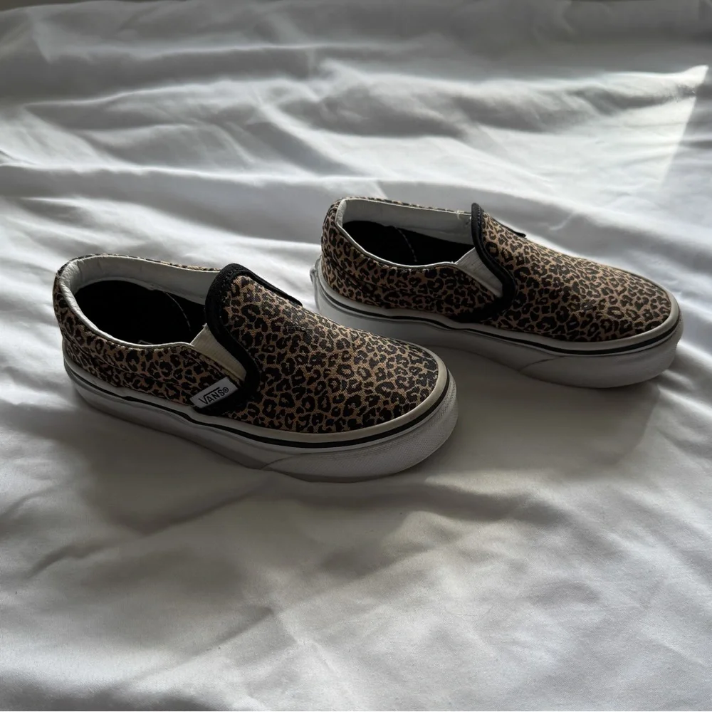 Vans Kids Leopard Slip-On Shoes